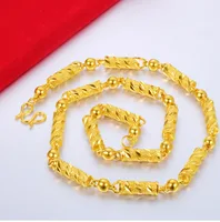wholesale factory price Brass 24 k gold plated  KGP YELLOW GOLD FILLED MEN'S NECKLACE CURB CHAINS GF JEWELRY WIDTHon