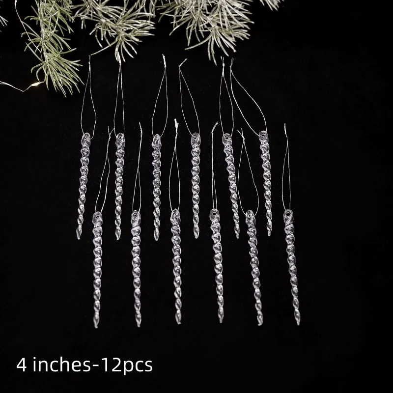 

Рождественские сосульки из акрила 6/12 шт.