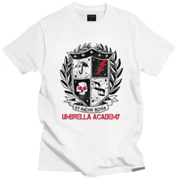 the umbrella academy tshirt men short sleeved printed t shirt fashion coat of arms t shirt loose fit cotton tees clothes