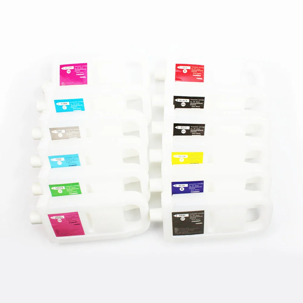 8-цветный 12-цветный PFI-704 PFI704 пустой многоразовый картридж с чипом для принтера Canon