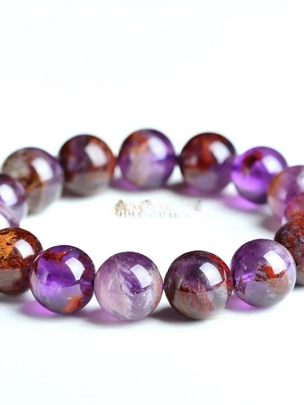 Семья Donghai Jingcheng натуральный фиолетовый браслет-призрак титановый кристалл