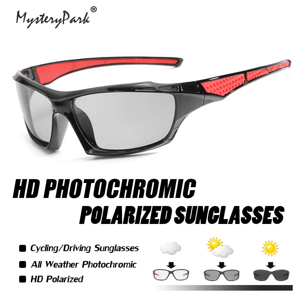 

MysteryPark Fashion Summer Polarized Cycling Glasses Outdoor Sports MTB Bicycle UV 400 Protection Sunglasses for Men