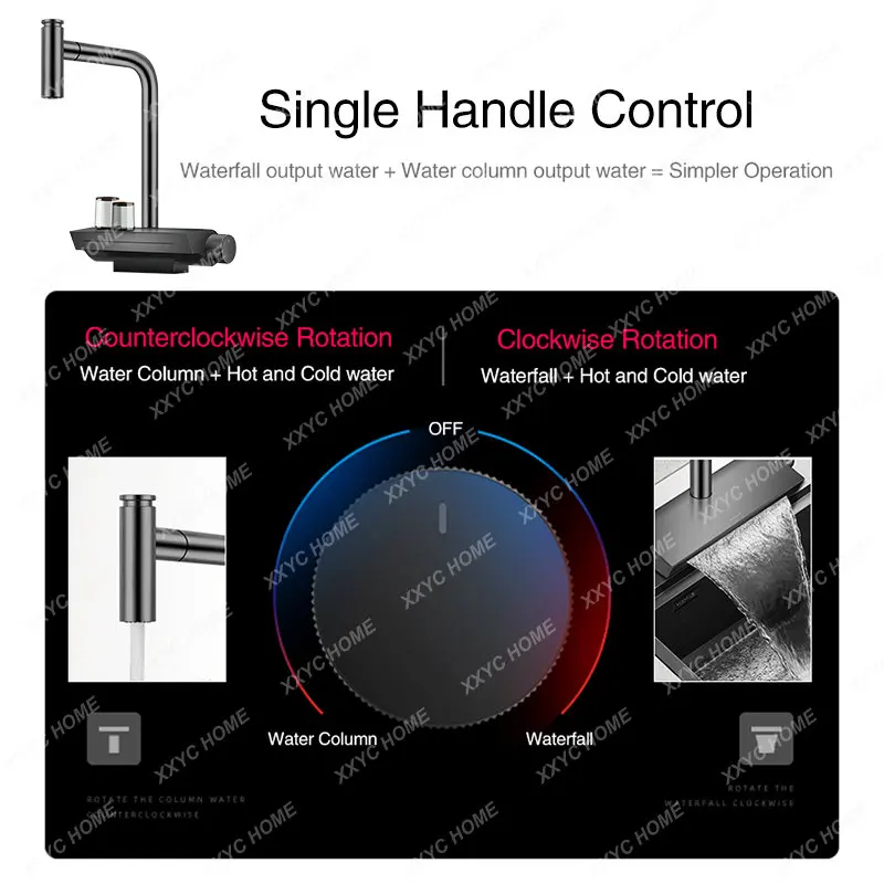 Смеситель для горячей и холодной воды кухонный смеситель с одной ручкой