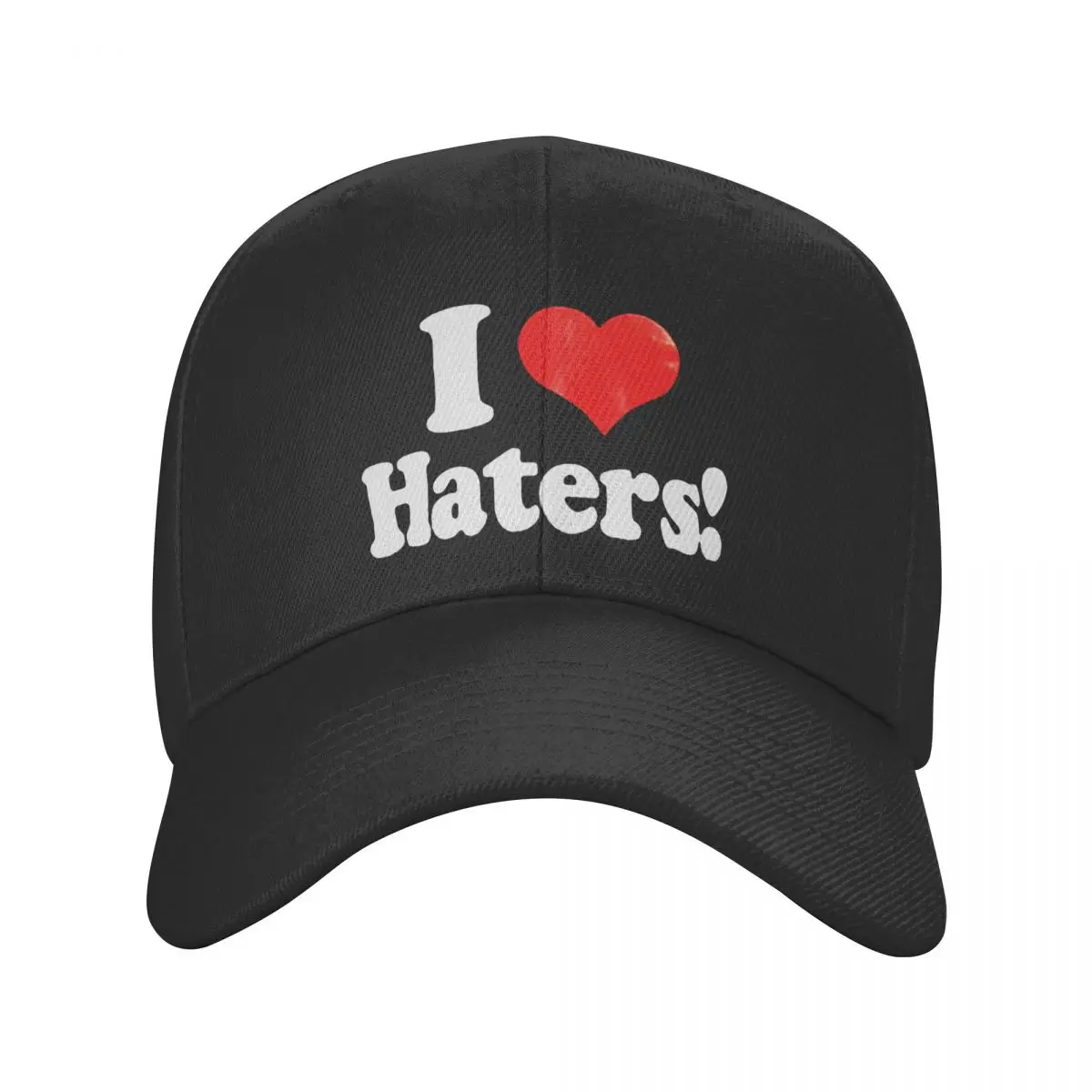 

I Love Haters Baseball Cap Unisex Vintage Sun Hat Dad Hat Breathable Polyester Dad Hat Summer Caps