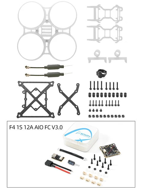 BetaFPV Pavo Pico White frame + F4 1S 12A AIO FC V3