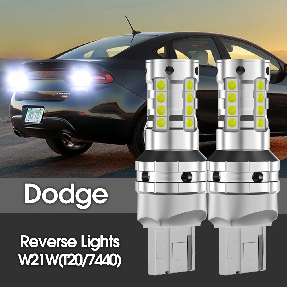2 Упаковки Светодиодных Задних Фонарей Заднего Хода W21w 7440 T20 Canbus Без Ошибок