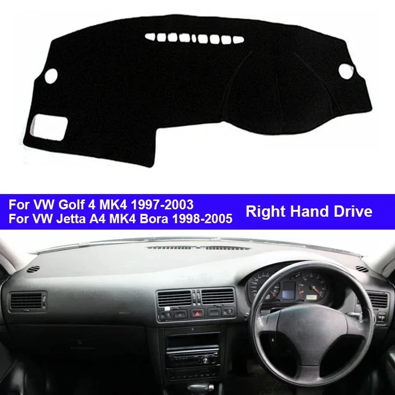 Чехол для приборной панели автомобиля коврик накидка VW Jetta A4 MK4 Bora 1998 - 2005 Golf 4 1997 2003