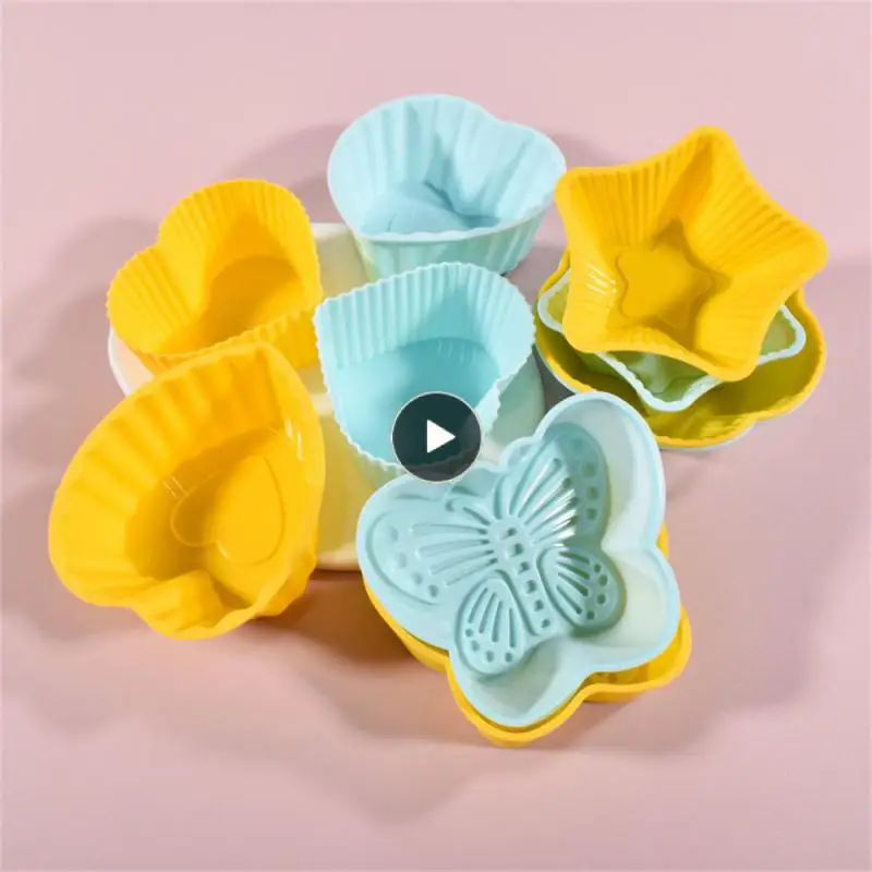 

Mini Food Grade Silicone Material Butterfly Mafen Cup Thermostability Cake Baking Mold Chocolate Cake Mold Soft And Tough Brief