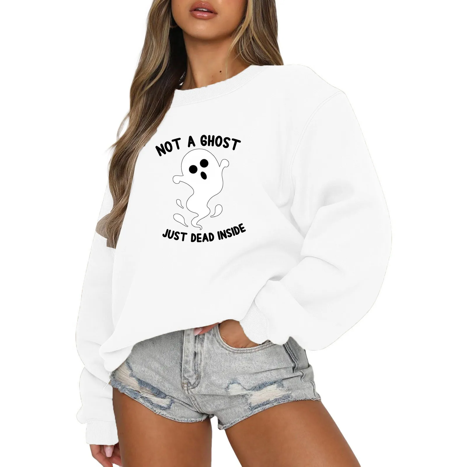 

Cute Crew Neck Hoodie For Women Oversize Hoodies Sweatshirt Women
