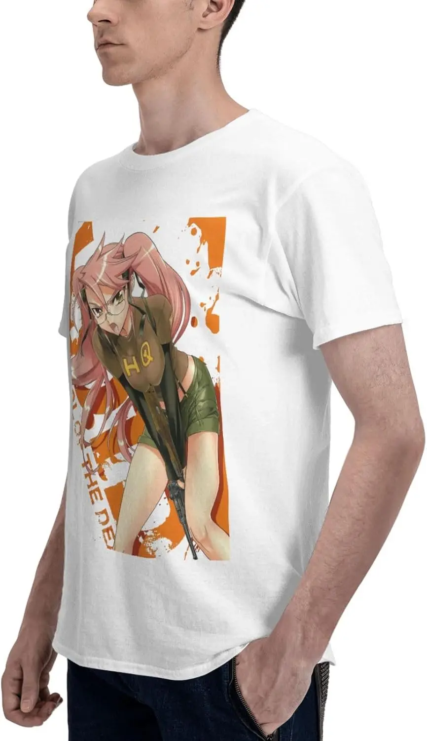 Рубашка аниме Highschool of The Dead Saya Takagi, мужская повседневная футболка с круглым вырезом, дышащая футболка с короткими рукавами (art.: 3920cd52098f5) - 3920cd52098f5