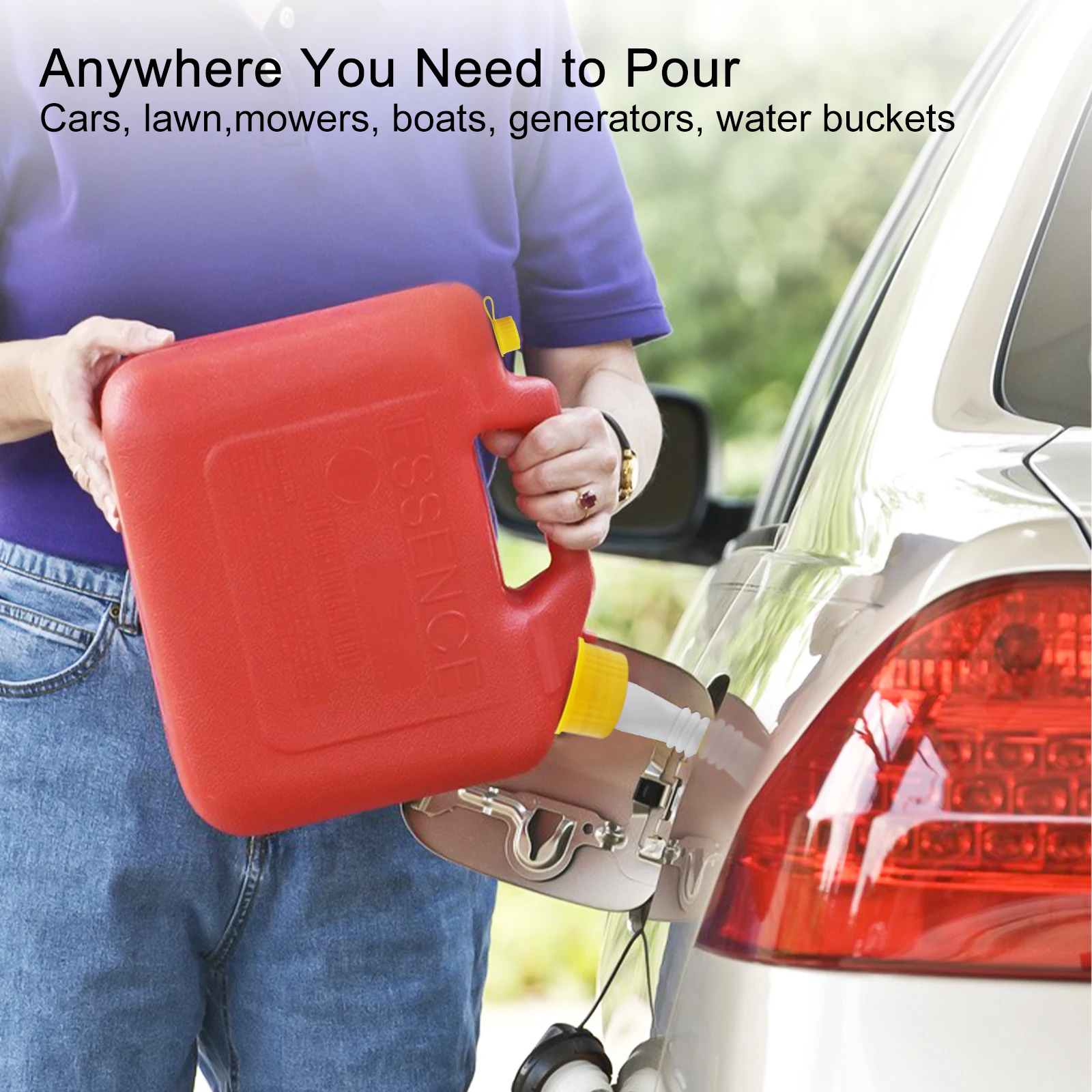 Комплект насадок для автомобильного бензобака комплект из 3 штук гибкая