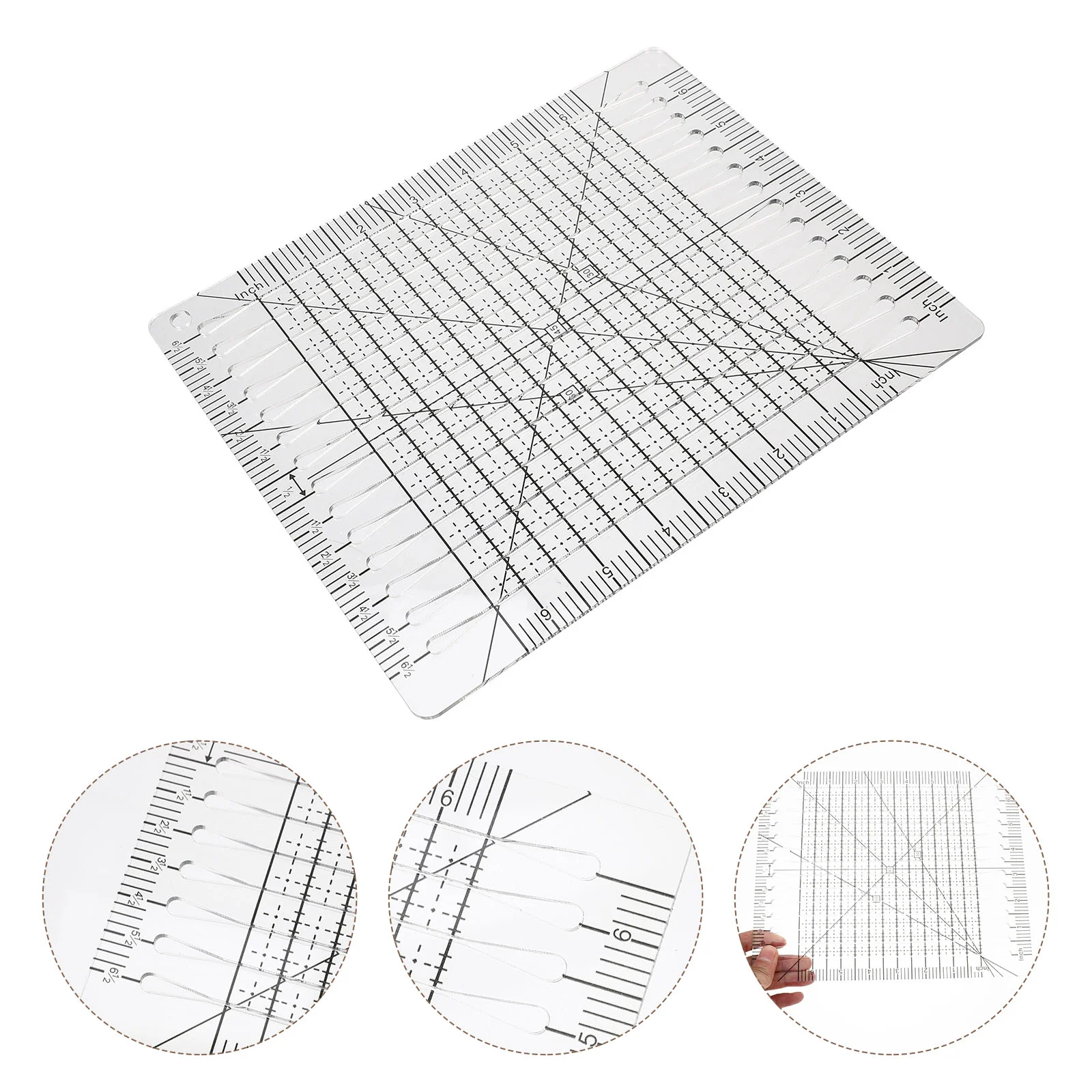 

Patchwork Cutting Ruler Clothing DIY Rulers Quilting Sewing Stencils Rectangle Shape Templates Supply Home