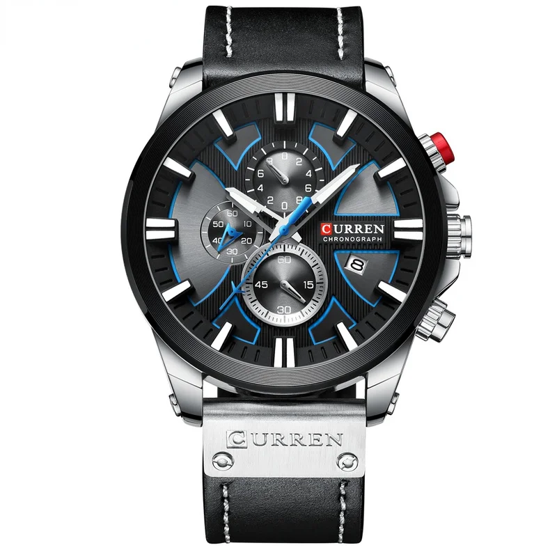 

8346 Casual Fashion Men's Waterproof Quartz Multifunction Watch