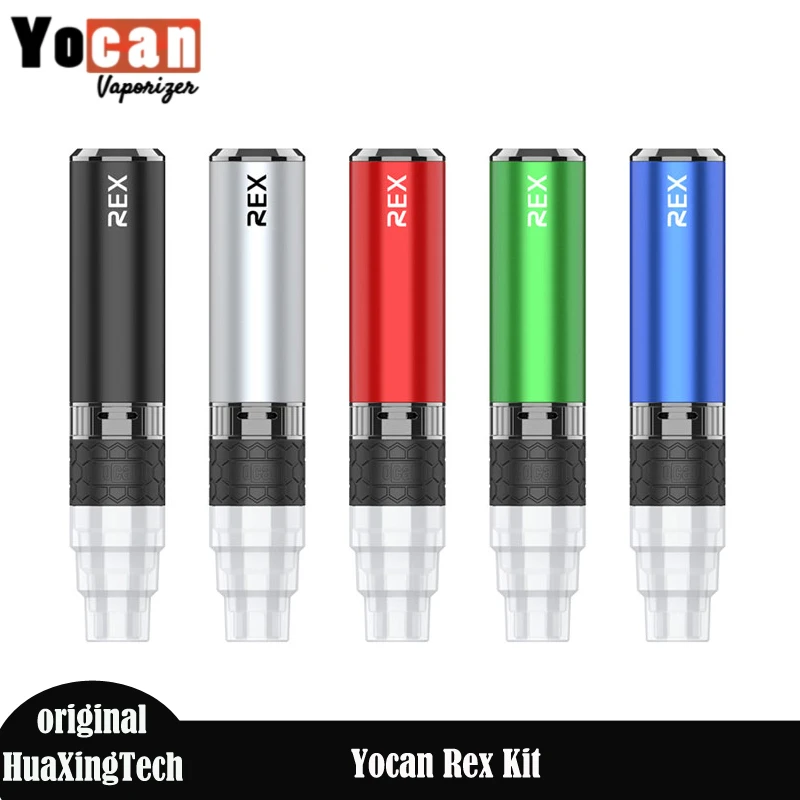 Original Yocan Rex Enail Vaporizer Kit with QTC Coil 1400mAh Built-in Battery Adjustable Airflow Electronic Cigarette Vaporizer