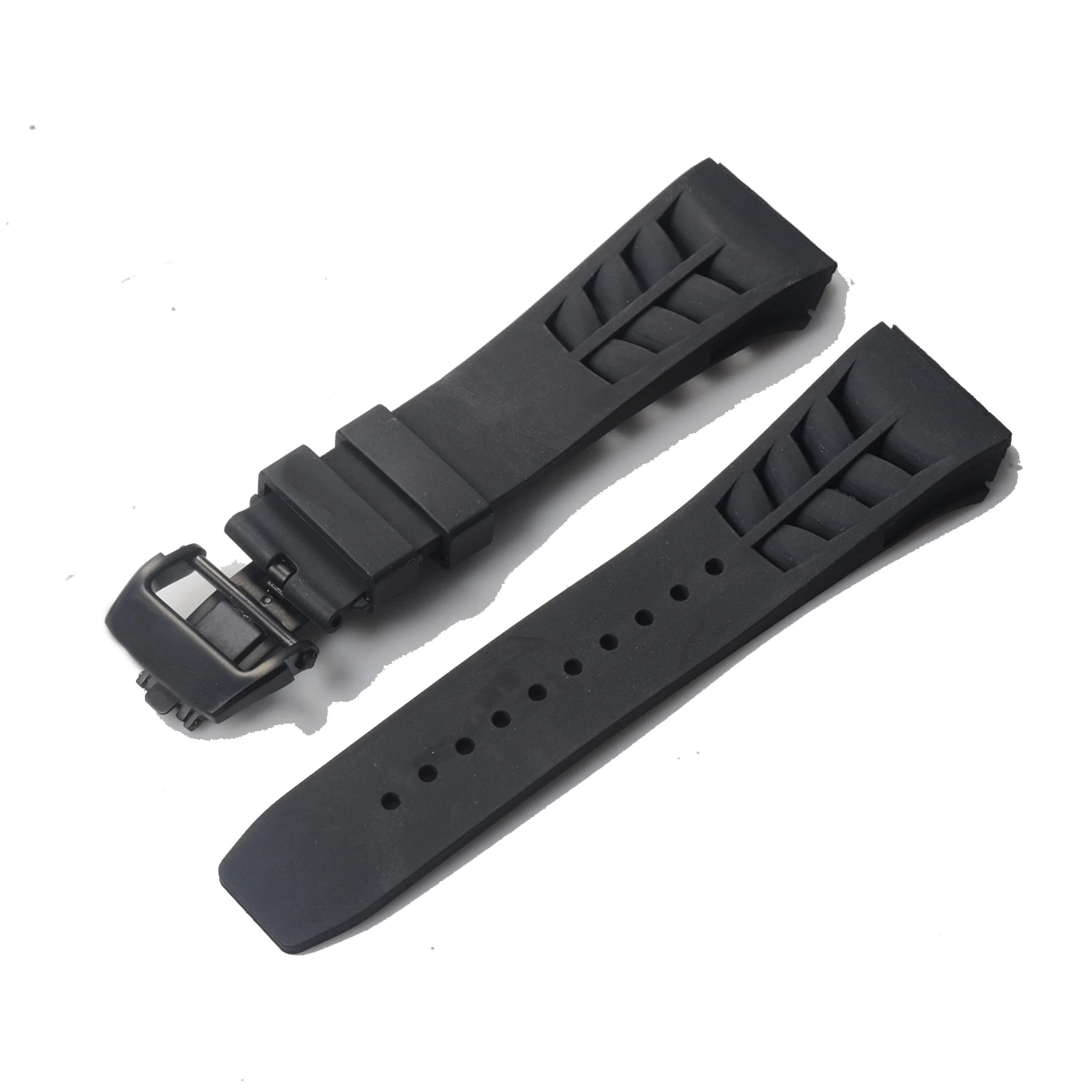 Original Quality Soft Colorful 25mm*20mm Waterproof Natural Rubber Watchband For Richard Mille Watch strap Bracelet