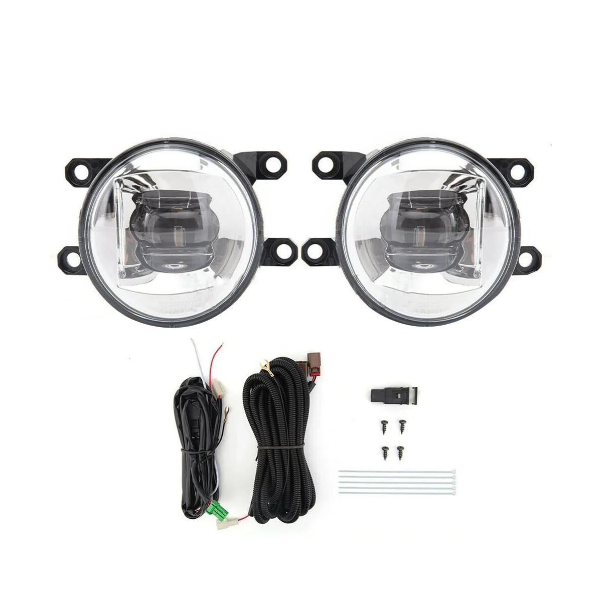 

1Pair Car Front Bumper LED Fog Lights Assembly for Toyota Sienna 2021-2023 Clear Lens Fog Lamp with Switch Wires Relay