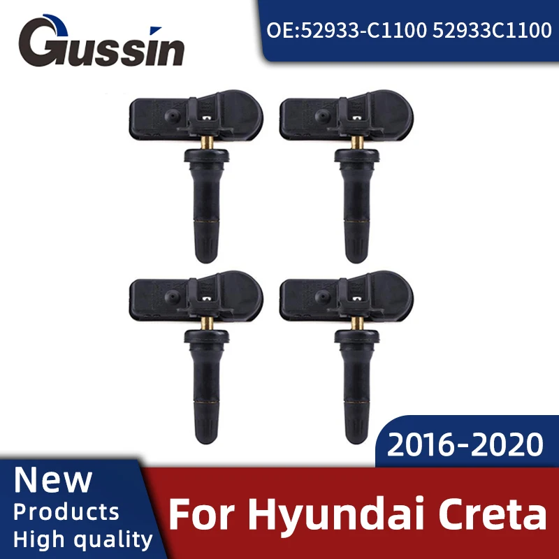 

4PCS TPMS For Hyundai ix25 Creta 2016-2020 Tire Pressure Sensor 52933-c1100 52933c1100 Tire Pressure Monitoring Automobile Parts