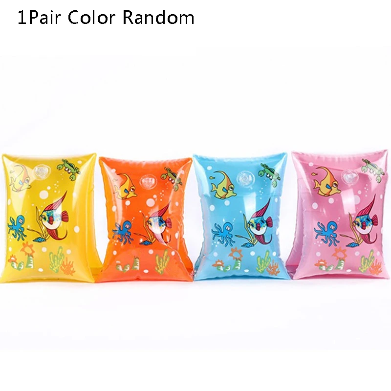 

2pcs Kids Adults Swimming Arm Ring Foldable Inflatable Swimming Armband Swimming Accessories Hinchable Piscina