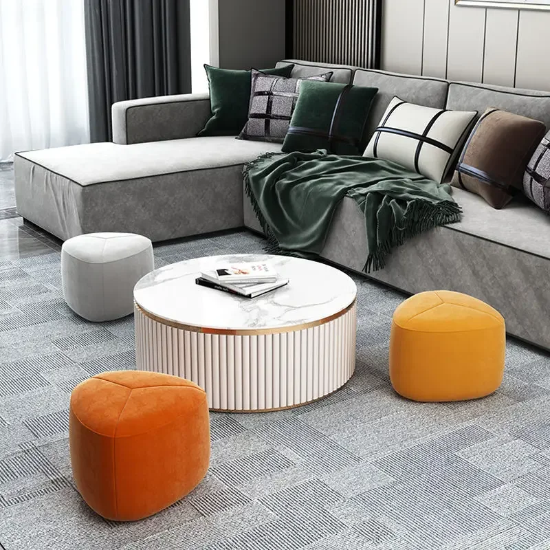 Минималистичная маленькая гостиная подставка для ног дивана ottomроскошная обувь