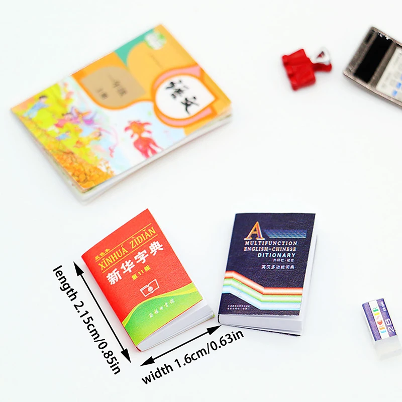 

Коллекция 1/12 года, миниатюрная модель кукольного домика Xinhua в словаре, мини-книга, игрушка для кукольного домика, украшение для детского домика, ролевые игры, игрушки