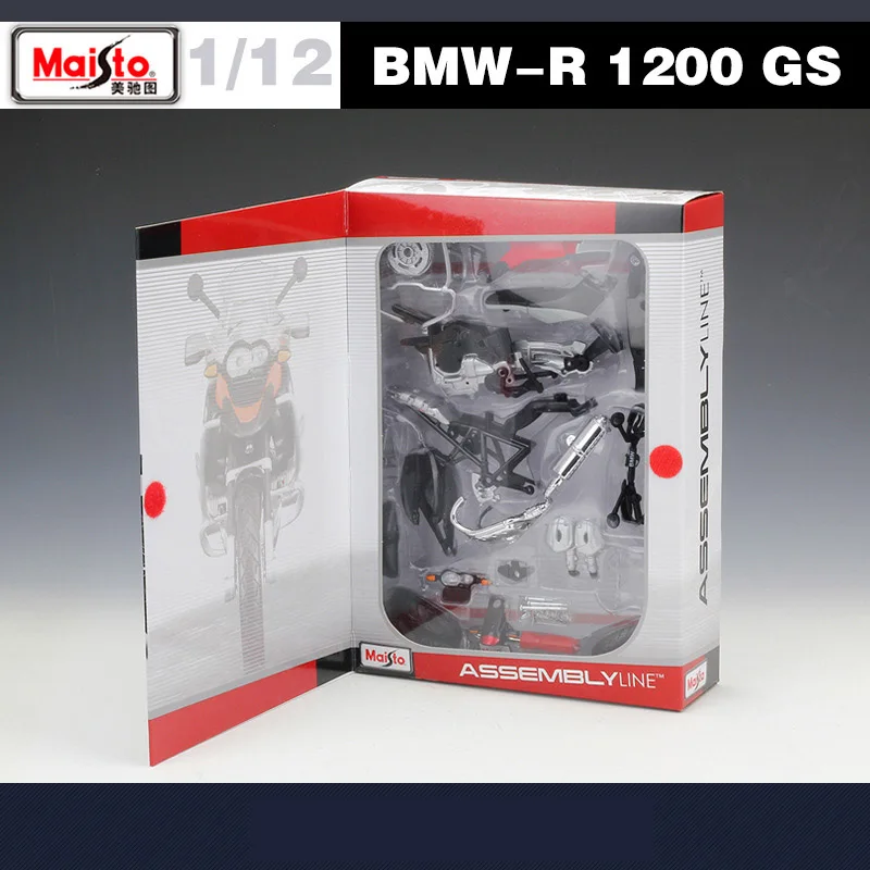 Сборная модель мотоцикла Maisto 1:12 BMW R 1200 GS из сплава, литые металлические игрушки, Коллекционная модель мотоцикла, детские подарки (art.: 3920be4f2b160) - 3920be4f2b160