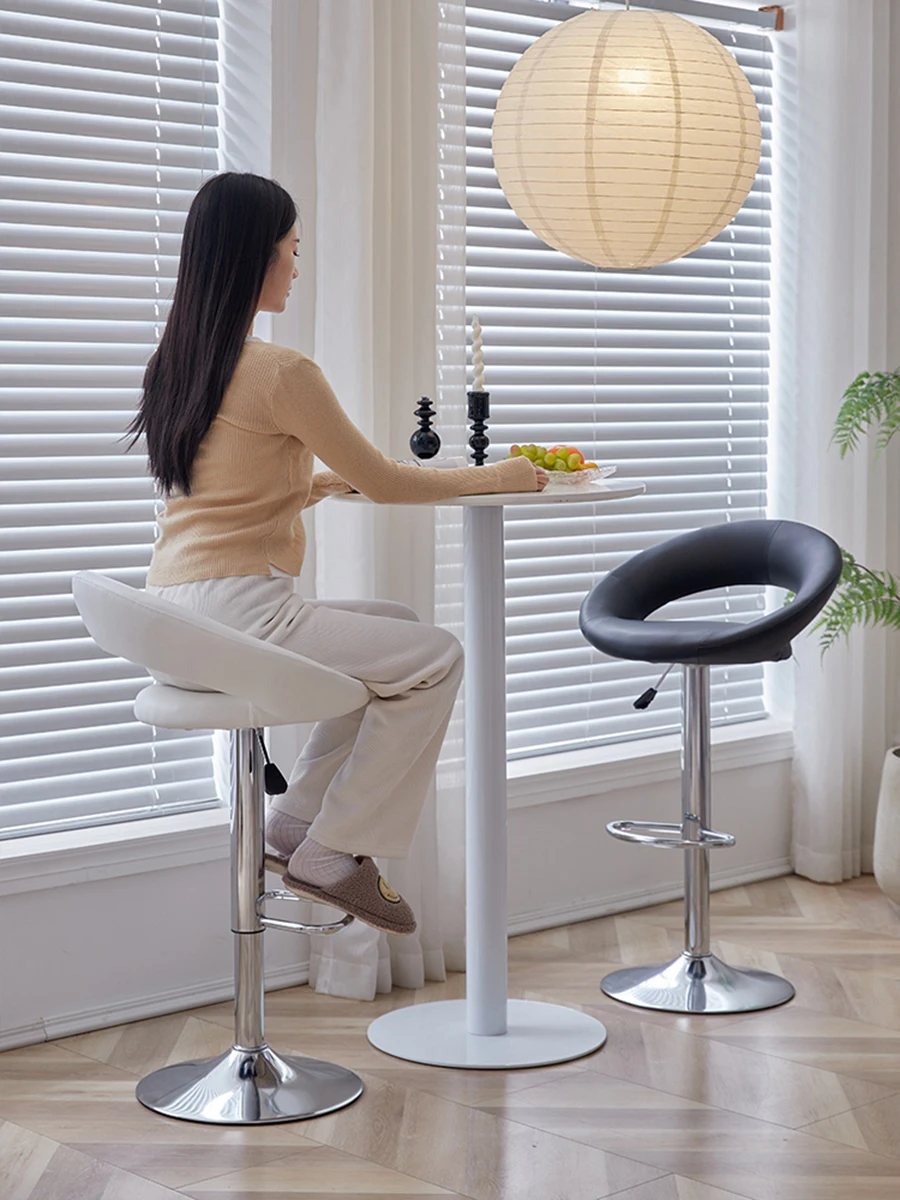 Скандинавский барный стул подъемник домашняя спинка высокий кассир на рабочем