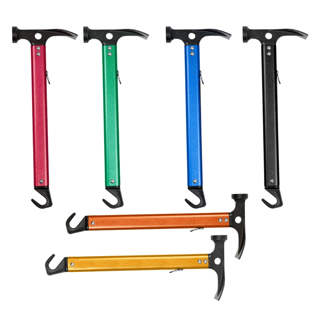 

Tent Peg Hammer Nail Puller Portable Outdoor Camping Picnic Travel Fishing Stakes Ground Hook Extractor Mallet