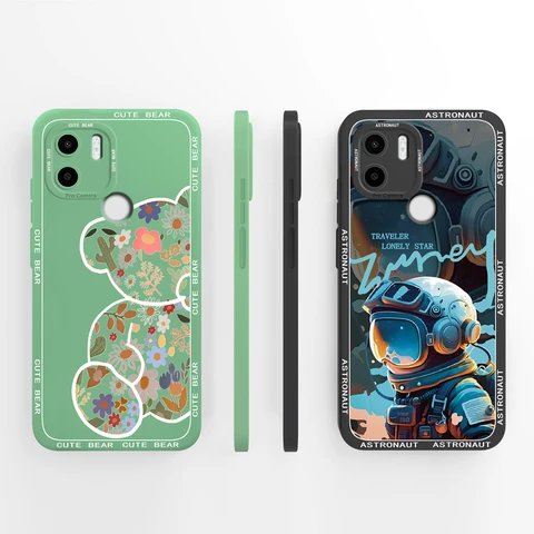 Чехол для телефона Xiaomi Redmi A2 Plus, мягкая Жидкая силиконовая задняя крышка Moon Rose с полной защитой от шока для Redmi A 2 A2 + чехол