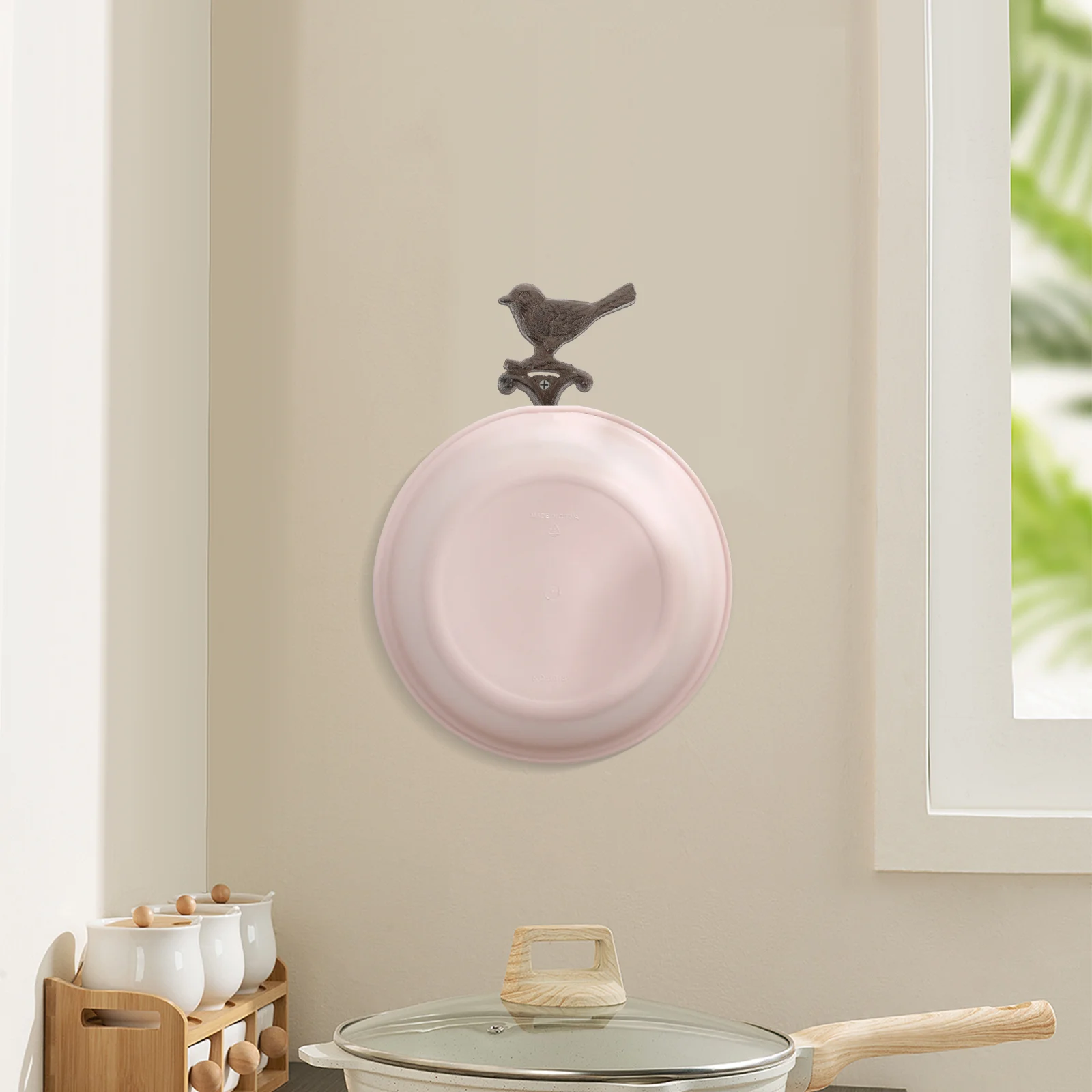 Сверхмощный крючок украшение чугунной птицы металлическая настенная вешалка