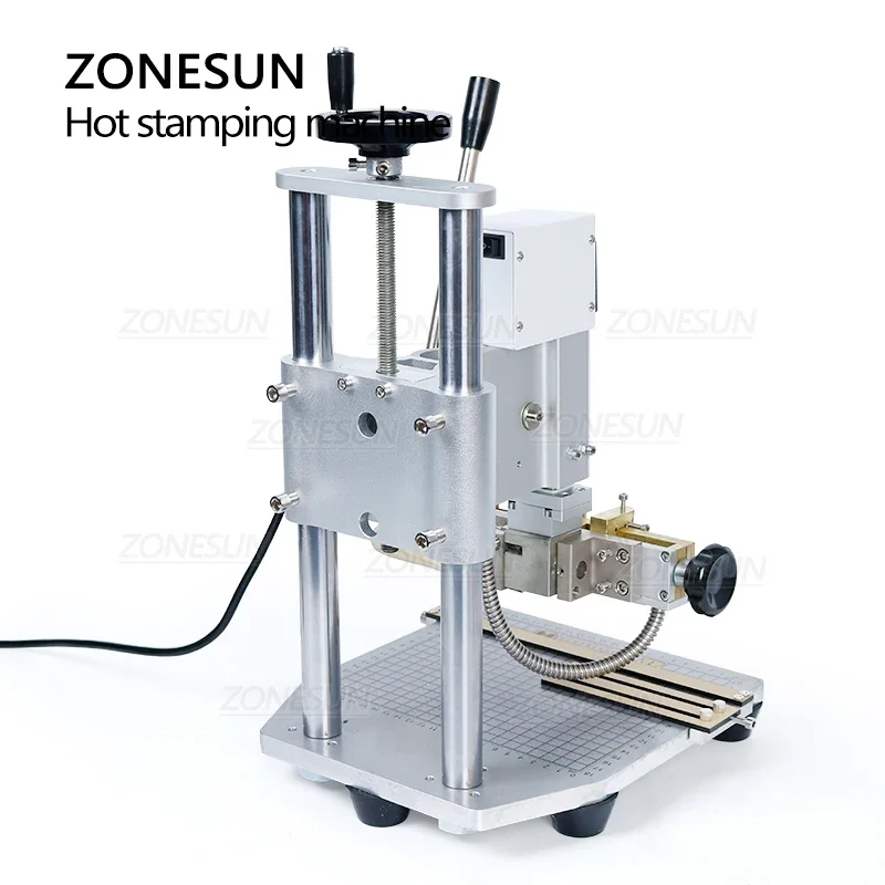 Фото ZONESUN ZS-110A: Ручной станок для горячего тиснения, бронзирования и биговки кожи, инструменты для DIY-проектов по тиснению на картах №5