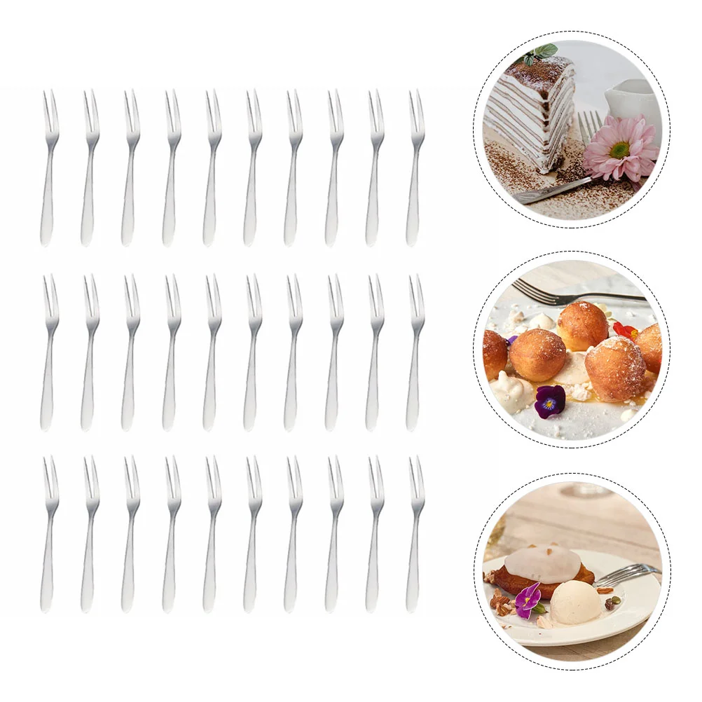 

30 Pcs Bento Snack Boxes Kids Mini Salad Forks Cheese Forks 2 Prong Fruit Fork Kids Bento Picks Party Food Sticks
