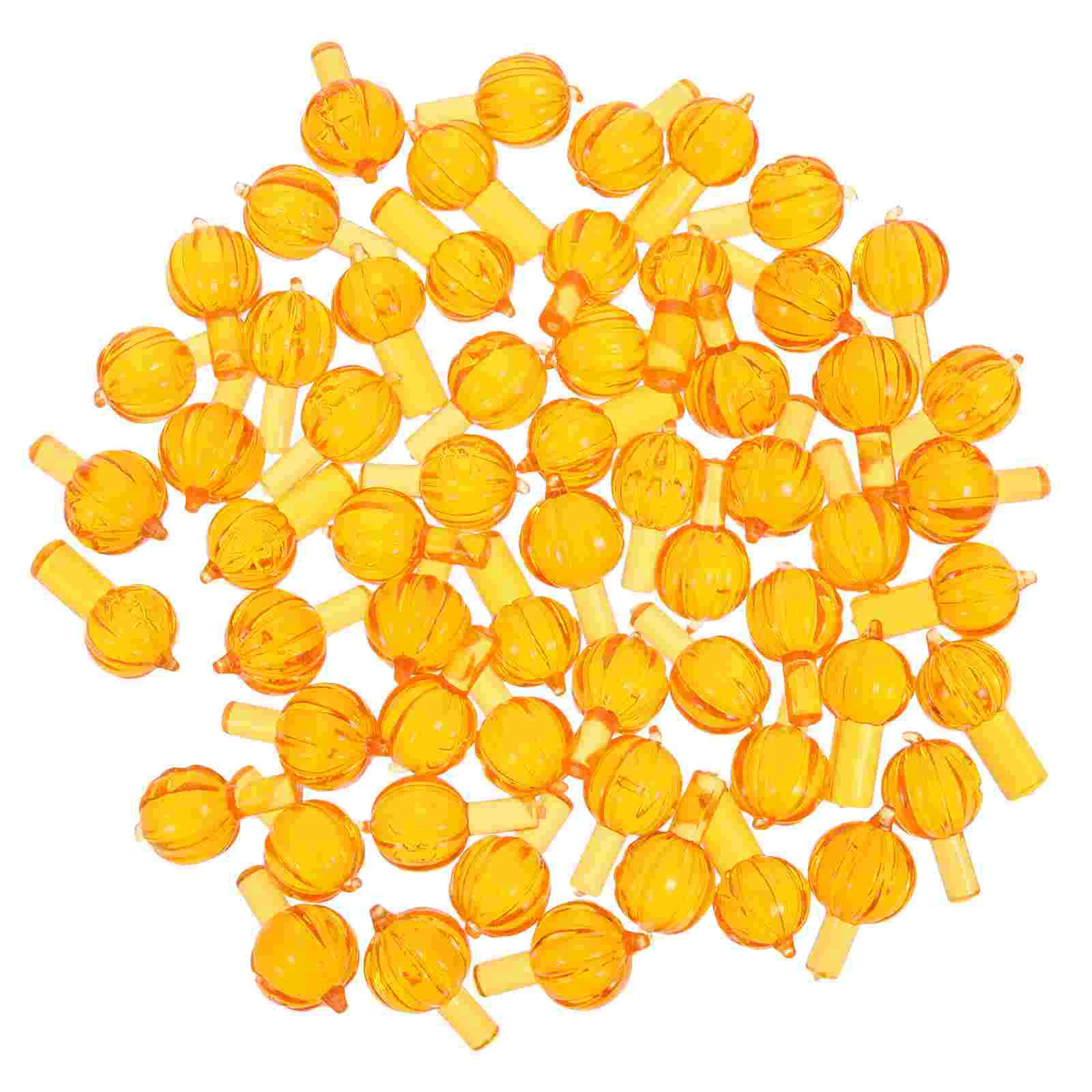 

60 Pcs Light Bulbs Jack-o'-lantern Lights Ceramic Trees Pumpkin Halloween Replacement Plastic