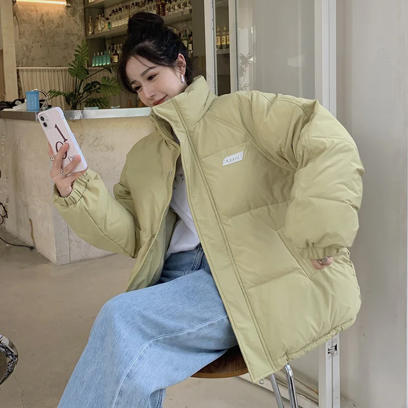 Padded Coat Women Short 2022 Winter New Stand-up Collar Loose Padded Jacket