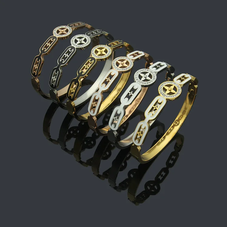 

Stainless Steel Gold Silver Color Chain Bracelet For Women Classic Rust Proof Fashion Girl Wrist Jewelry Gift
