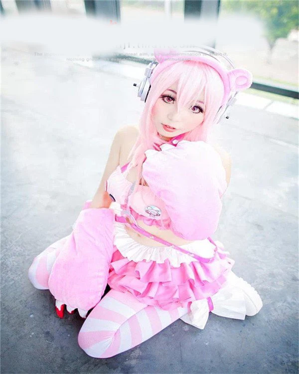 

SUPER SONICO GRG Racing Queen Genus Gloomy Bear Cosplay Costume with socks 11