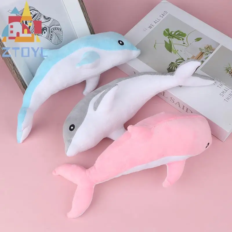 

New 30cm Lovely Dolphin Plush Toys Stuffed Soft Cute Animal Dolls Sofa Decor for Kids Children Gifts