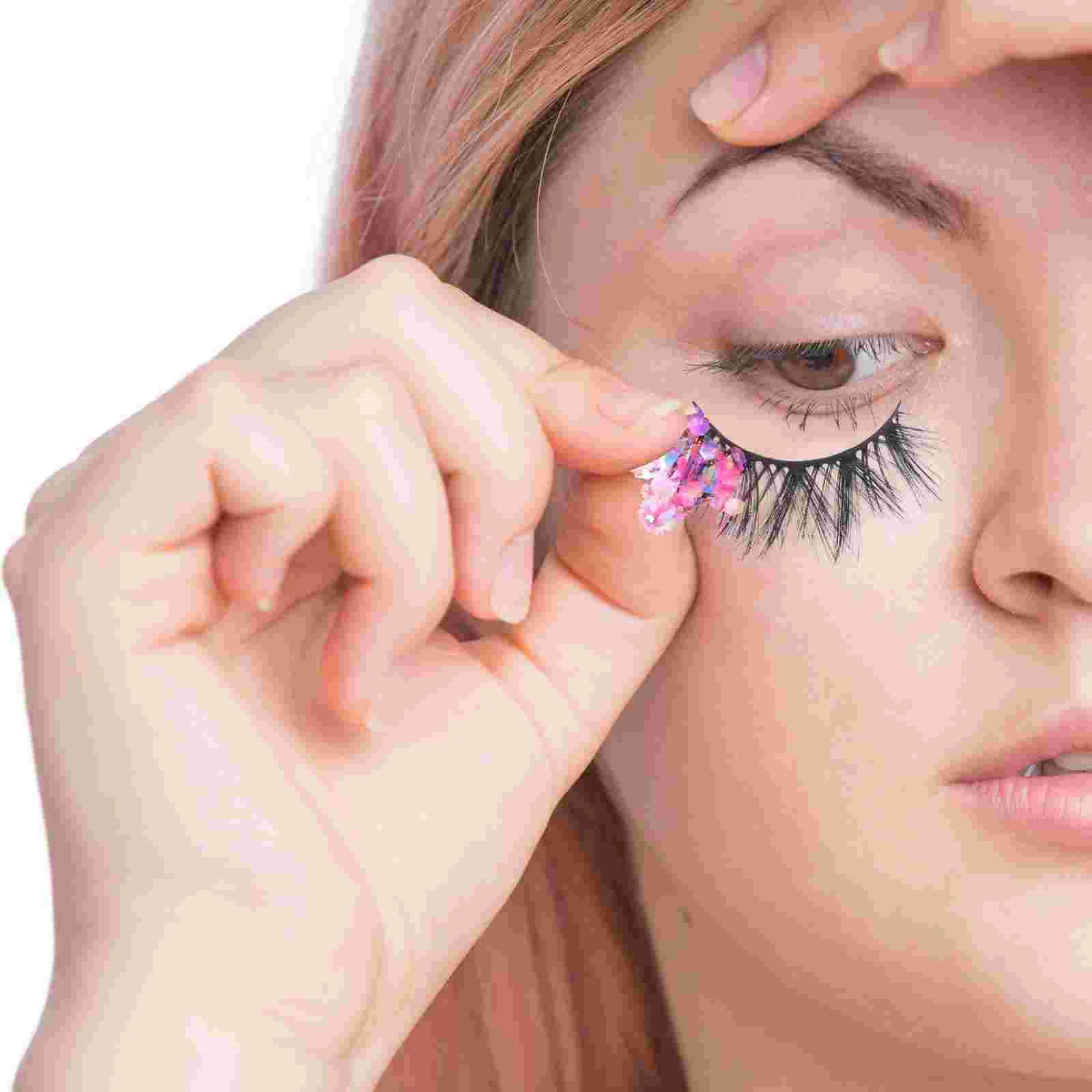 Pestañas Postizas Naturales накладные ресницы женские блестки Miss Greenenery Decor