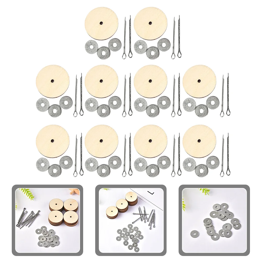 

10 Sets Wood Joints Joints Washers Gaskets Wood Joint and Accessories for DIY Puppet Plush Bears