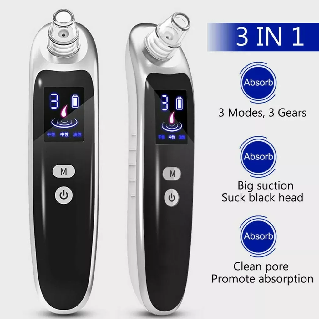 

NEW2023 Blackhead Remover Vacuum Nose Beauty Face Deep Cleansing Skin Care Vacuum Black Spots Acne Pore Cleaner Pimple Tool