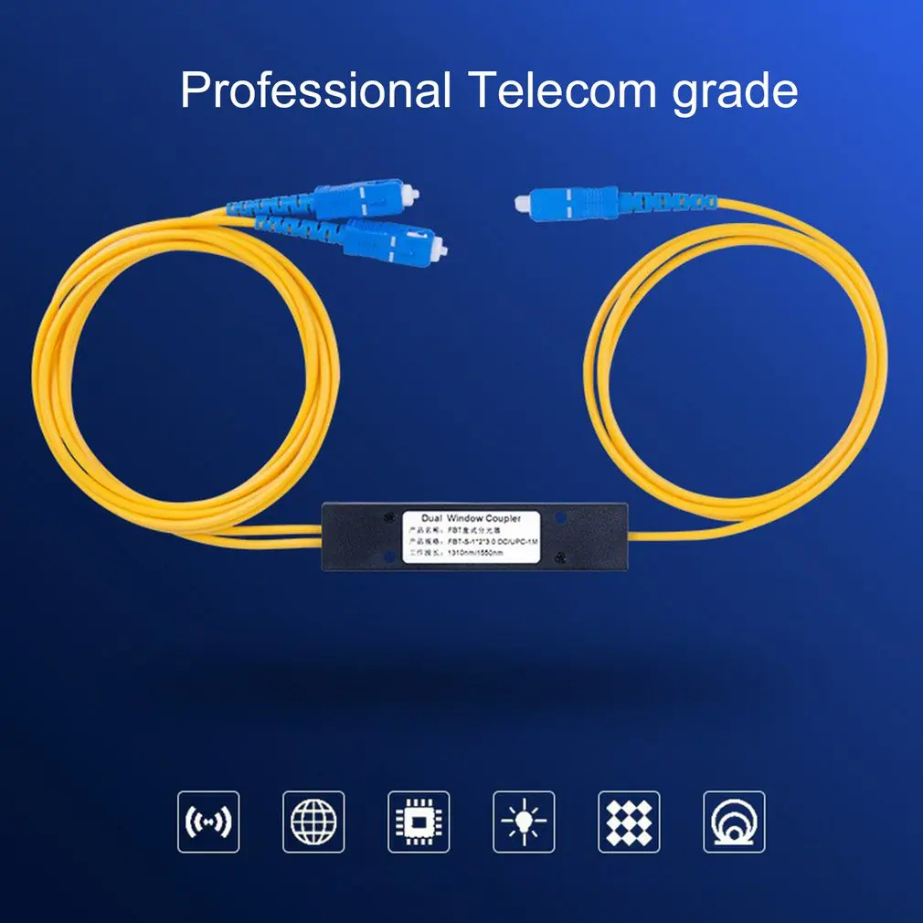 

2023 Splitter SC1 Split 2 Fiber Splitter One Split Two Pigtail Fiber 1x2 PLC Upc Splitter With SC/UPC Connector Fast Delivery