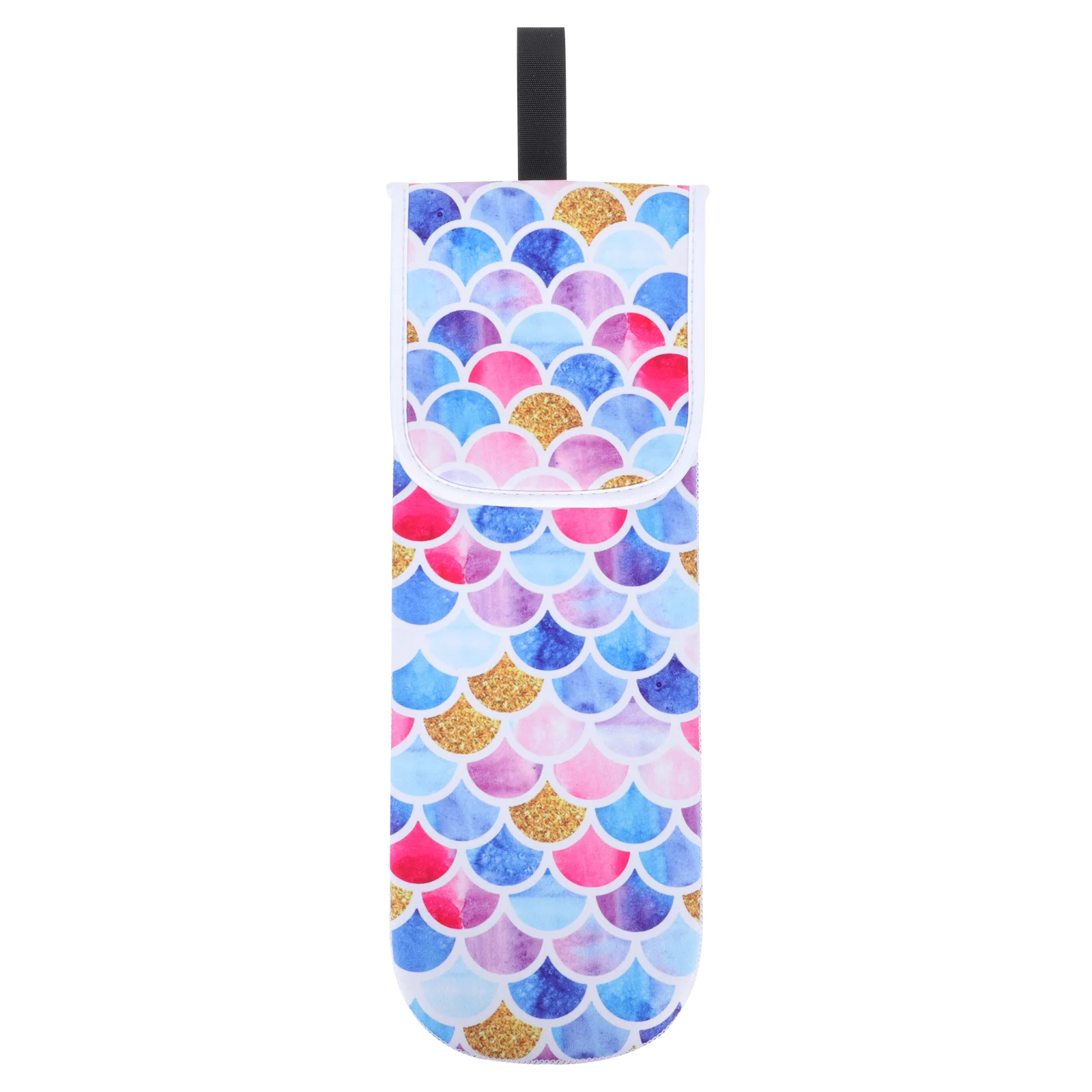 

Curling Iron Pouch Hair Travel Storage Organizer Case Tool Styling Pu Cover Holder Makeup Dryer Hanging Wand Curler Styler Flat