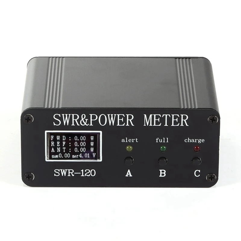

1 Piece SWR HF Short Wave Standing Wave Meter SWR And Power Meter+Battery+OLED FM AM CW SSB With Button 1.8Mhz-50Mhz Black