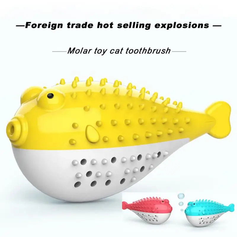 

Soft Silicone Mint Fish Cat Toy Catnip Pet Toy Teeth Toothbrush Chew Cats Toys Training Interactive Toy Pet Supplies