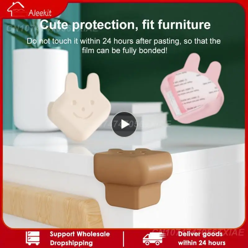 

Wide Application Range Protective Angle Guard Sleeve Cartoon Modeling Safety Cover Sticker Easy Cleaning Rabbit Shape Silicone