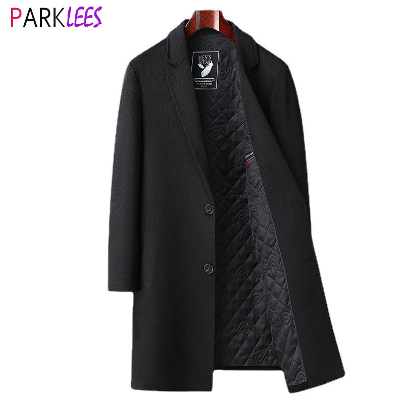 

Классический шерстяной Тренч мужской 2023 брендовый Новый приталенный однобортный мужской кашемировый плащ Повседневная теплая зимняя ветровка пальто