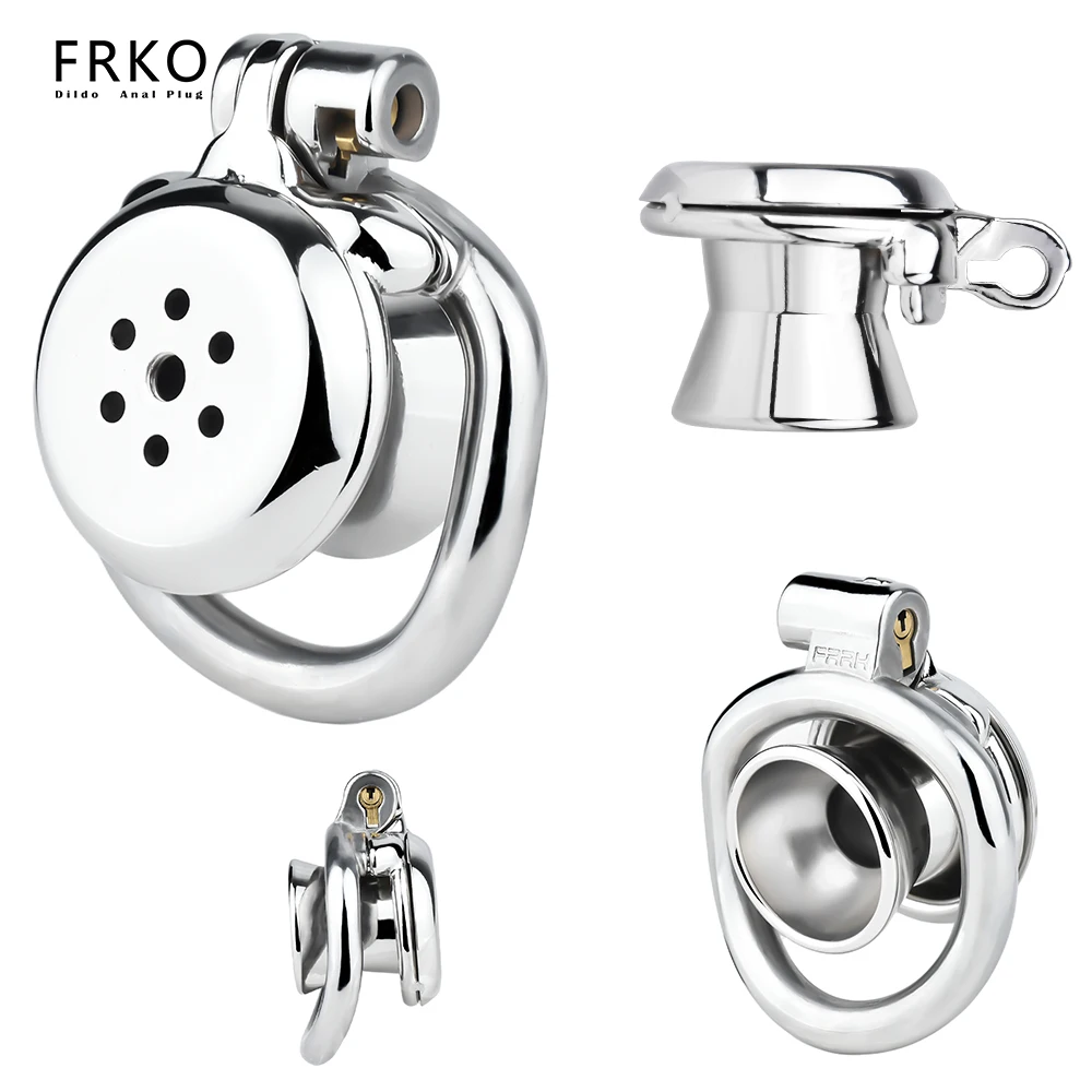 FRKO Сисси Отрицательная перевернутая клетка целомудрия с засовом мочи Замок