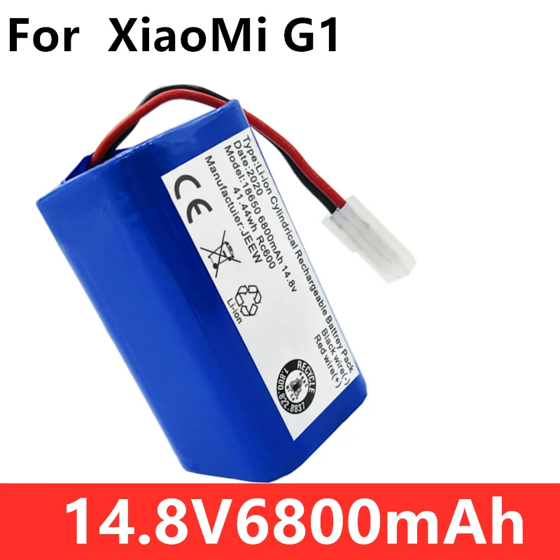 Rechargeable Li-ion Battery for MIJIA Mi Robot Vacuum-Mop Essential G1 Vacuum Cleaner Battery Pack with Capacity 6800mAh