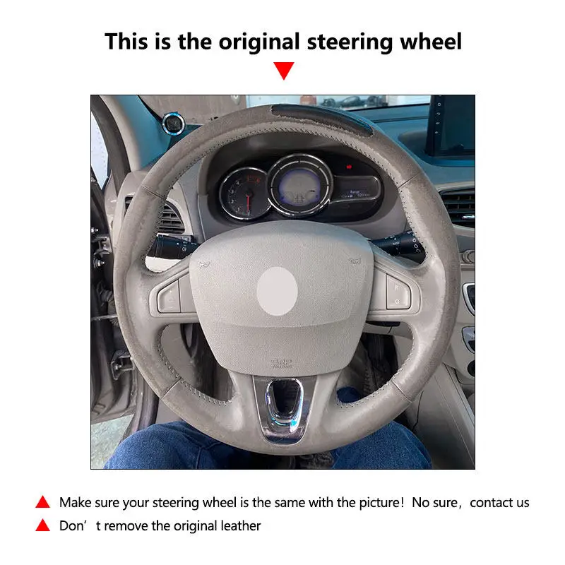 Для Renault Megane 3 Scenic Grand Kangoo 2 Fluence ZE салон автомобиля из микрофибры кожаный чехол на