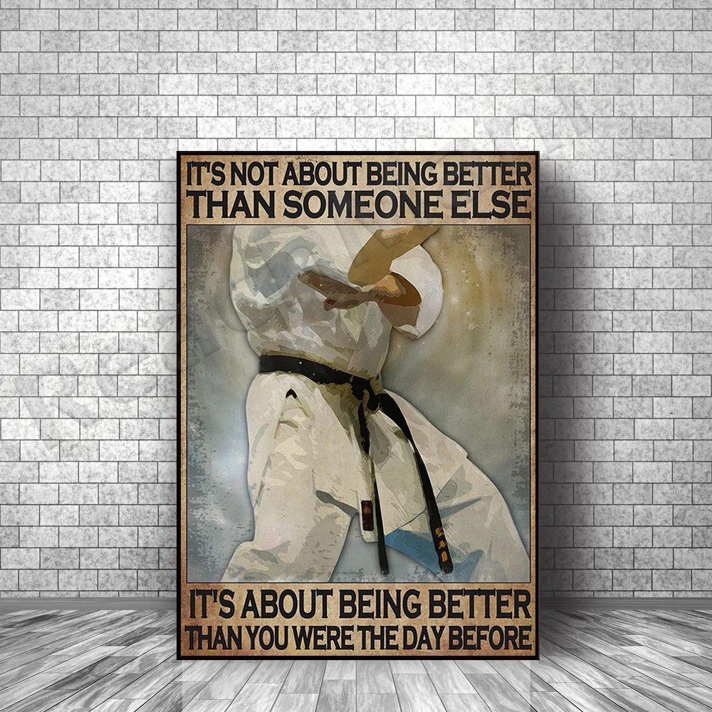 

Taekwondo Poster, Taekwondo Poster Wall Decor, Vintage Poster, Taekwondo Player Poster