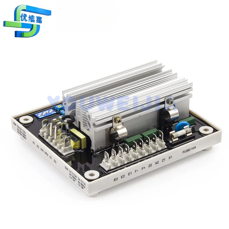 Фото ADVR-083 AVR KUTAI 8 А автоматический регулятор напряжения для бесщеточных генераторов PMG, гибридный аналогово-цифровой сенсорный АВР для самозаряжающихся генераторов №2